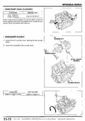 Honda BF200A BF225A Outboard Motors shop manual., Page 318
