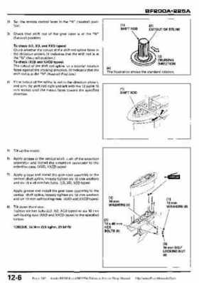 Honda BF200A BF225A Outboard Motors shop manual., Page 342