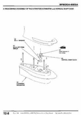 Honda BF200A BF225A Outboard Motors shop manual., Page 344