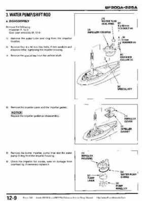 Honda BF200A BF225A Outboard Motors shop manual., Page 345