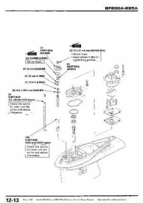 Honda BF200A BF225A Outboard Motors shop manual., Page 349