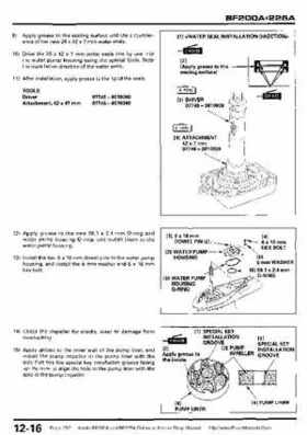 Honda BF200A BF225A Outboard Motors shop manual., Page 352
