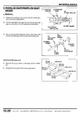 Honda BF200A BF225A Outboard Motors shop manual., Page 356