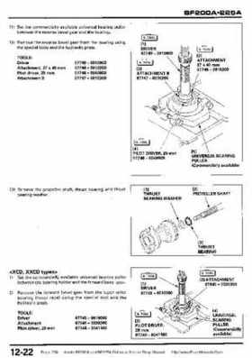 Honda BF200A BF225A Outboard Motors shop manual., Page 358