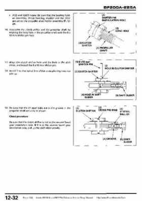 Honda BF200A BF225A Outboard Motors shop manual., Page 368