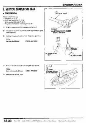 Honda BF200A BF225A Outboard Motors shop manual., Page 369