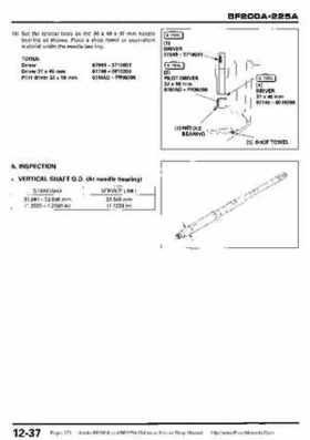 Honda BF200A BF225A Outboard Motors shop manual., Page 373