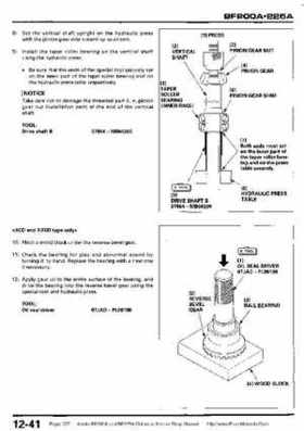 Honda BF200A BF225A Outboard Motors shop manual., Page 377