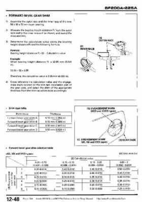 Honda BF200A BF225A Outboard Motors shop manual., Page 384