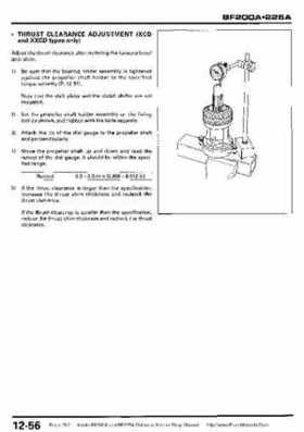 Honda BF200A BF225A Outboard Motors shop manual., Page 392