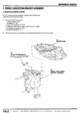 Honda BF200A BF225A Outboard Motors shop manual., Page 407