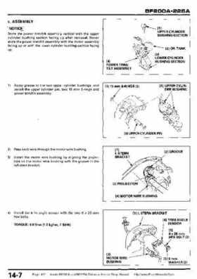 Honda BF200A BF225A Outboard Motors shop manual., Page 412