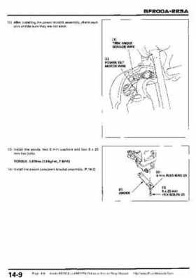 Honda BF200A BF225A Outboard Motors shop manual., Page 414