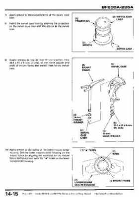 Honda BF200A BF225A Outboard Motors shop manual., Page 420