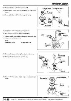 Honda BF200A BF225A Outboard Motors shop manual., Page 424