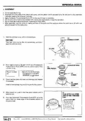 Honda BF200A BF225A Outboard Motors shop manual., Page 426