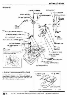 Honda BF200A BF225A Outboard Motors shop manual., Page 445