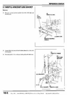 Honda BF200A BF225A Outboard Motors shop manual., Page 456