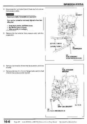 Honda BF200A BF225A Outboard Motors shop manual., Page 457