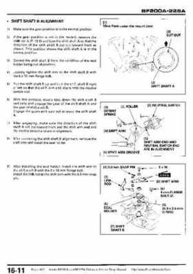 Honda BF200A BF225A Outboard Motors shop manual., Page 462