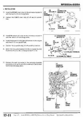 Honda BF200A BF225A Outboard Motors shop manual., Page 473