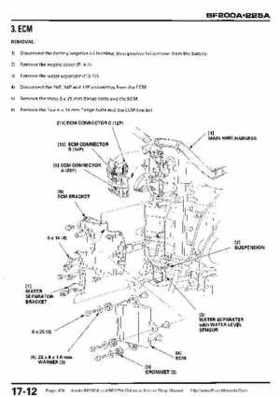 Honda BF200A BF225A Outboard Motors shop manual., Page 474