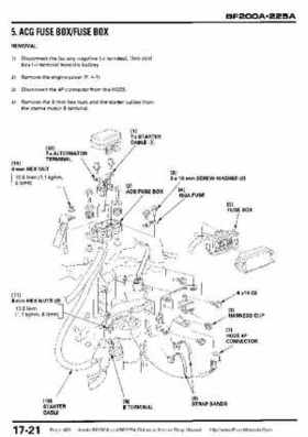 Honda BF200A BF225A Outboard Motors shop manual., Page 483