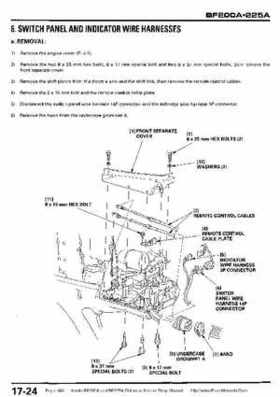 Honda BF200A BF225A Outboard Motors shop manual., Page 486