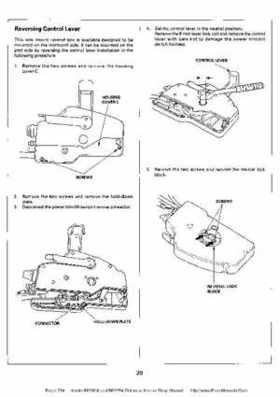 Honda BF200A BF225A Outboard Motors shop manual., Page 554