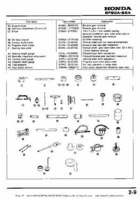 Honda BF20A-BF25A, BF25D-BF30D Outboard Motors Shop Manual., Page 17