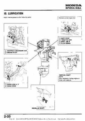 Honda BF20A-BF25A, BF25D-BF30D Outboard Motors Shop Manual., Page 41