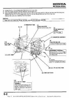 Honda BF20A-BF25A, BF25D-BF30D Outboard Motors Shop Manual., Page 71