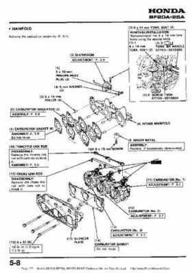 Honda BF20A-BF25A, BF25D-BF30D Outboard Motors Shop Manual., Page 77
