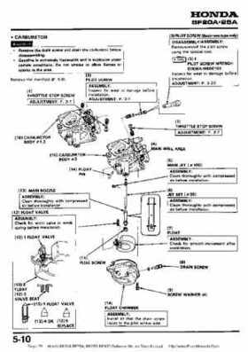 Honda BF20A-BF25A, BF25D-BF30D Outboard Motors Shop Manual., Page 79