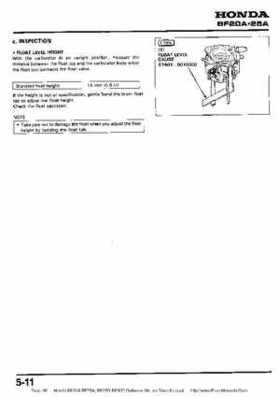 Honda BF20A-BF25A, BF25D-BF30D Outboard Motors Shop Manual., Page 80