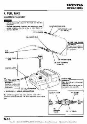 Honda BF20A-BF25A, BF25D-BF30D Outboard Motors Shop Manual., Page 84