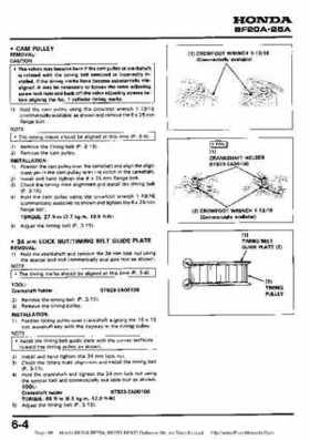 Honda BF20A-BF25A, BF25D-BF30D Outboard Motors Shop Manual., Page 88