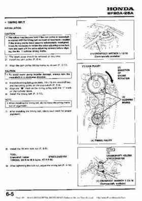 Honda BF20A-BF25A, BF25D-BF30D Outboard Motors Shop Manual., Page 89