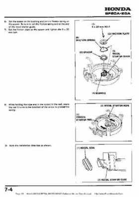 Honda BF20A-BF25A, BF25D-BF30D Outboard Motors Shop Manual., Page 93