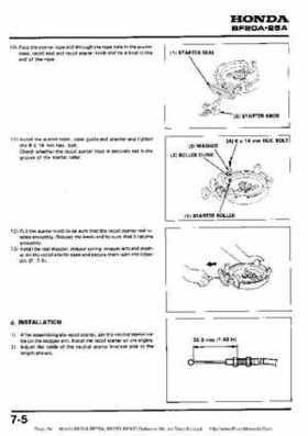 Honda BF20A-BF25A, BF25D-BF30D Outboard Motors Shop Manual., Page 94