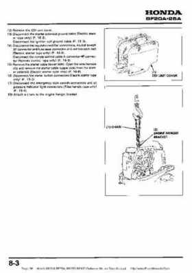 Honda BF20A-BF25A, BF25D-BF30D Outboard Motors Shop Manual., Page 98