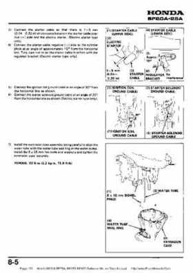 Honda BF20A-BF25A, BF25D-BF30D Outboard Motors Shop Manual., Page 100