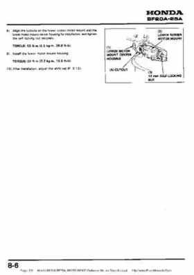 Honda BF20A-BF25A, BF25D-BF30D Outboard Motors Shop Manual., Page 101