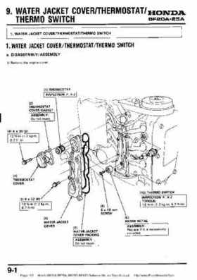 Honda BF20A-BF25A, BF25D-BF30D Outboard Motors Shop Manual., Page 102