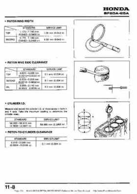 Honda BF20A-BF25A, BF25D-BF30D Outboard Motors Shop Manual., Page 124