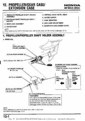 Honda BF20A-BF25A, BF25D-BF30D Outboard Motors Shop Manual., Page 129