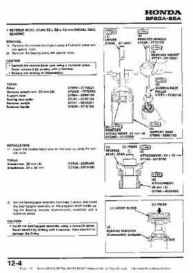 Honda BF20A-BF25A, BF25D-BF30D Outboard Motors Shop Manual., Page 132