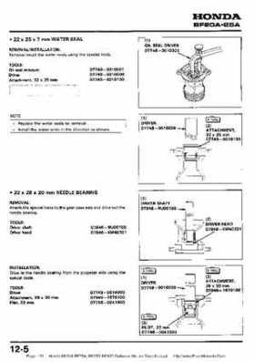 Honda BF20A-BF25A, BF25D-BF30D Outboard Motors Shop Manual., Page 133