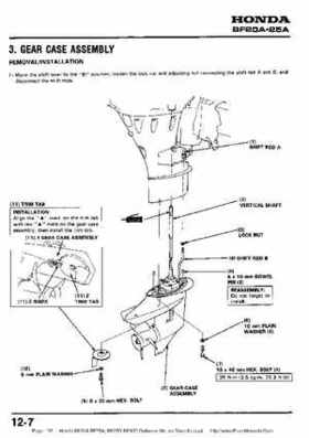 Honda BF20A-BF25A, BF25D-BF30D Outboard Motors Shop Manual., Page 135