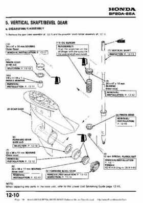 Honda BF20A-BF25A, BF25D-BF30D Outboard Motors Shop Manual., Page 138
